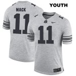 Youth NCAA Ohio State Buckeyes Austin Mack #11 College Stitched Authentic Nike Gray Football Jersey VC20V03LP